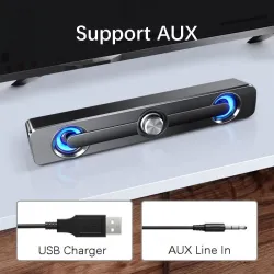 Altavoz BluetoothUSB - altavoz Bluetooth - estéreo - subwoofer - impermeable
