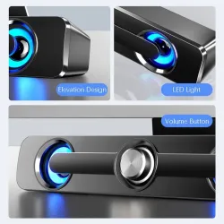 Altavoz BluetoothUSB - altavoz Bluetooth - estéreo - subwoofer - impermeable
