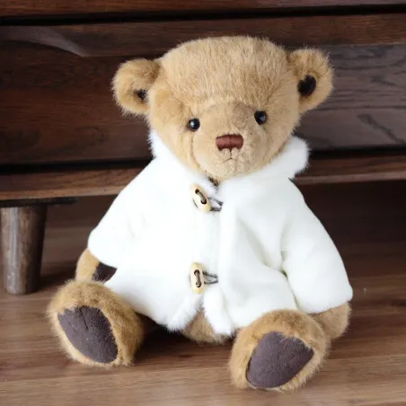 Animales de pelucheoso de peluche con abrigo blanco - juguete