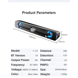 USB - Bluetooth speaker - stereo - subwoofer - waterproofBluetooth speakers