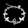 PulseraPulsera de moda con mariposas - 925 plata de ley