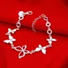 PulseraPulsera de moda con mariposas - 925 plata de ley