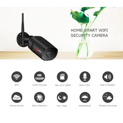 Cámaras de seguridad5 MP - 1920P HD - cámara de seguridad inalámbrica - dos modos de audio - WiFi - soporte Onvif - impermeable