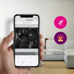 Cámaras de seguridad5 MP - 1920P HD - cámara de seguridad inalámbrica - dos modos de audio - WiFi - soporte Onvif - impermeable