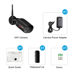 Cámaras de seguridad5 MP - 1920P HD - cámara de seguridad inalámbrica - dos modos de audio - WiFi - soporte Onvif - impermeable