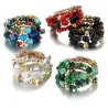 Pulseracuentas multicolor - pulseras de encanto - piedra de resina