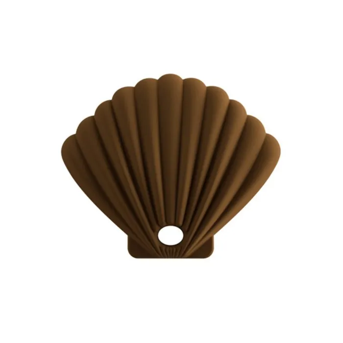 Mascarillas bucalesCaja de almacenamiento en forma de hoja de mar para máscaras de cara / boca - bolsa de silicona