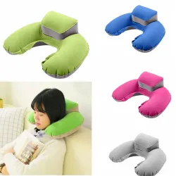AlmohadasAlmohadilla de viaje - hinchable - soporte para cuello - en forma de U