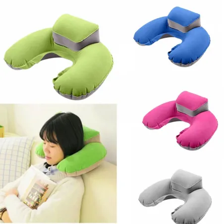 AlmohadasAlmohadilla de viaje - hinchable - soporte para cuello - en forma de U
