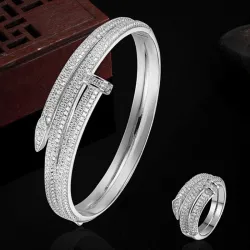 Gold-color bracelet - love banglesBracelets