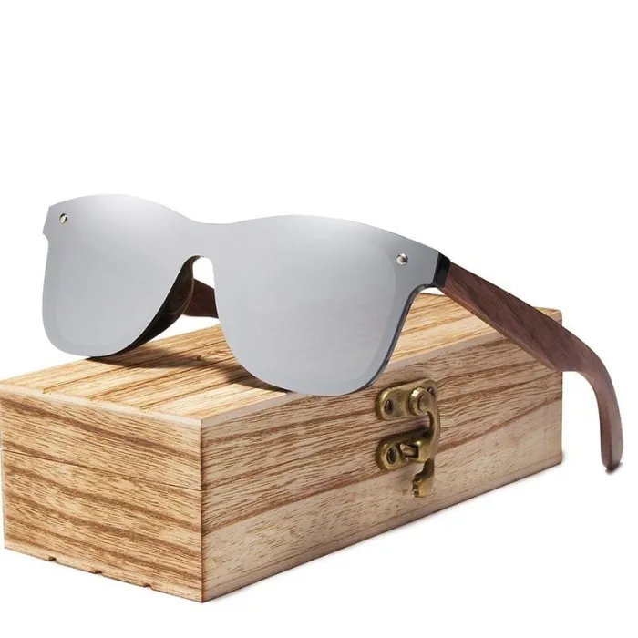 Gafas de solGafas de sol polarizadas - madera de nogal - UV400 - unisex