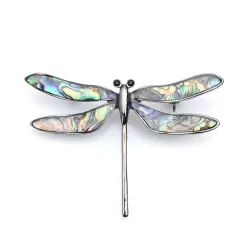 Vintage enamel dragonfly - elegant broochBrooches
