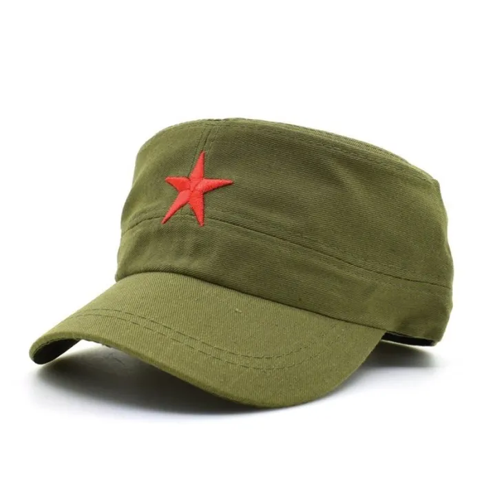 Sombreros / gorrasgorra de béisbol - sombrero del ejército - con una estrella roja