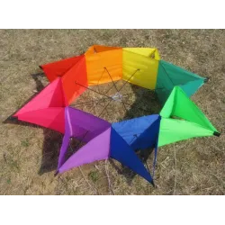 Five-pointed star - colourful kiteKites