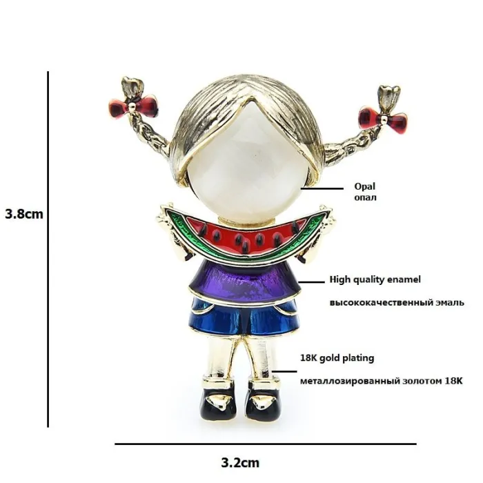 BrochesComer sandía Chica - Brooches