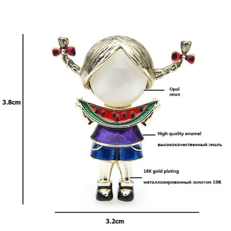 BrochesComer sandía Chica - Brooches