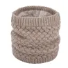 Warm round knitted scarf - unisexScarves