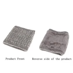Warm round knitted scarf - unisexScarves