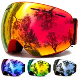 Gafasgafas de esquí - antifog - protección UV - lente intercambiable - unisex
