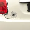 PegatinasAraña en una web de araña - pegatina de coche