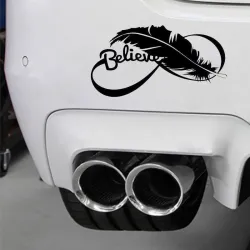 PegatinasPluma de aves - pegatina de coche vinilo