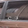 PegatinasFamilia Para siempre  corazones - pegatina de coche