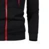 Warm hoodie with zipper - long sleeve - polka-dot printHoodies & Sweatshirt