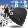 AuricularesBluetooth 5.0 - sombrero inteligente inalámbrico - auriculares - auriculares con 4 Leds