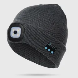AuricularesBluetooth 5.0 - sombrero inteligente inalámbrico - auriculares - auriculares con 4 Leds