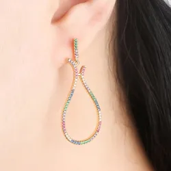 Big pendant earrings - multicoloredEarrings