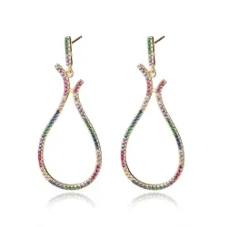 Big pendant earrings - multicoloredEarrings