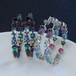 AretesCubic zirconia pendientes de aro