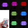 E27 - RGB LED bulb with wireless Bluetooth speaker - remote control - 110V-220V 6WE27