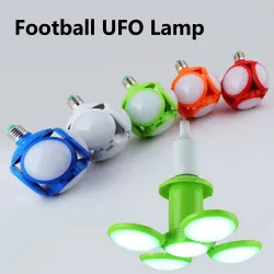 E2740W E27 - 220V 110V - RGB - LED - bulbo plegable - lámpara UFO de fútbol