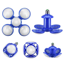 E2740W E27 - 220V 110V - RGB - LED - bulbo plegable - lámpara UFO de fútbol