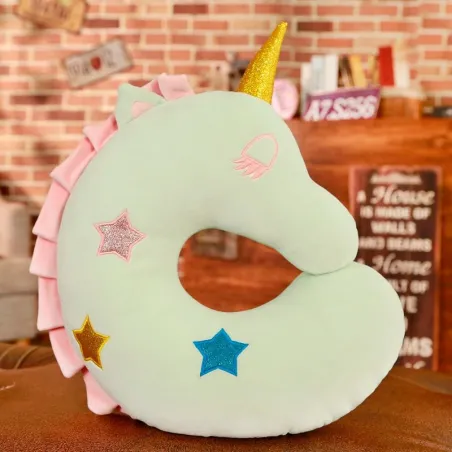 Animales de pelucheAlmohada en forma de U - plush unicorn