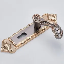 Vintage door handles with security lock - 2 pieces setFurniture