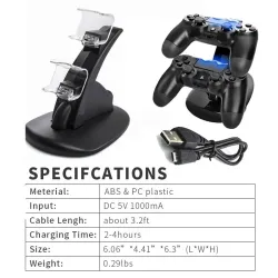 PS4 / Pro / Slim - controller charging dock - stand - dual USB - LEDChargers