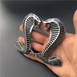 Pegatinascobra 3D - emblema de metal - pegatina de coche
