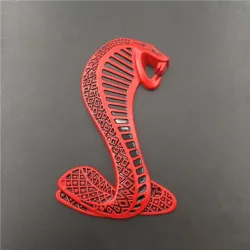 Pegatinascobra 3D - emblema de metal - pegatina de coche
