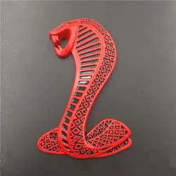 Pegatinascobra 3D - emblema de metal - pegatina de coche
