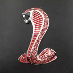 Pegatinascobra 3D - emblema de metal - pegatina de coche