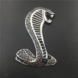 Pegatinascobra 3D - emblema de metal - pegatina de coche