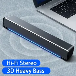 Altavoz BluetoothSoundbar - altavoz inalámbrico - con subwoofer - Bluetooth 5.0 - TV - ordenador portátil - PC