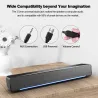 Altavoz BluetoothSoundbar - altavoz inalámbrico - con subwoofer - Bluetooth 5.0 - TV - ordenador portátil - PC
