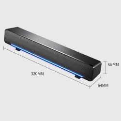 Altavoz BluetoothSoundbar - altavoz inalámbrico - con subwoofer - Bluetooth 5.0 - TV - ordenador portátil - PC