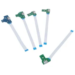 Playstation PS4 controller - USB charging port socket board with flex ribbon cableRepair parts