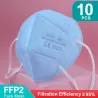 Mascarillas bucalesFFP2 - KN95 - PM2.5 - boca protectora antibacteriana / máscara facial - 5 capas - reutilizable - 10 / 50 /...