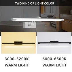 ApliquesCuarto de baño - luz del espejo LED - lámpara impermeable - 8W - 12W - AC 90-260V - 40cm - 55cm
