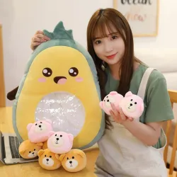 Animales de pelucheFruit vegetable plush toy - with transparent pocket